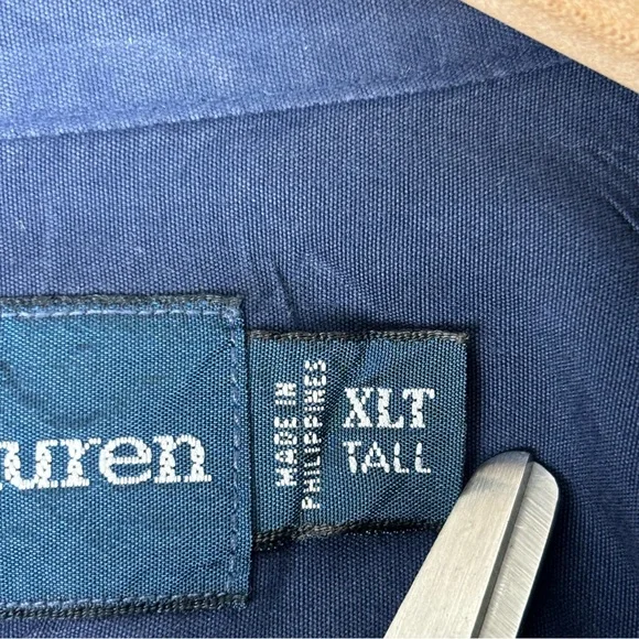 Polo Ralph Lauren Shirt Mens XLT Blue Button Down Short Sleeve Classic Fit - Picture 5 of 16